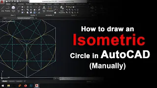 How to draw an isometric circle in AutoCAD (Manually)