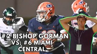 SHOCKING GAME WINNING TOUCHDOWN (BISHOP GORMAN V. MIAMI CENTRAL)