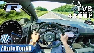 VW Golf R MK7 480HP | AUTOBAHN POV | ACCELERATION & SPEED by AutoTopNL