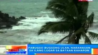 NTG: Pabugso-bugsong ulan, naranasan sa ilang lugar sa Bataan kahapon