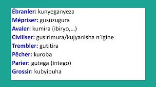 Kwiga Kuvuga Igifaransa 35 - Ng'Aya Amagambo Atandukanye Dukenera Kenshi Iyo Tuvuga Igifaransa