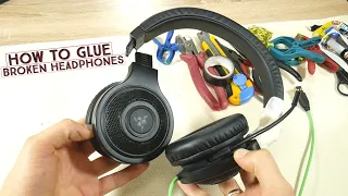 How to Glue Broken Headphones [Superglue and Baking Soda HACK]