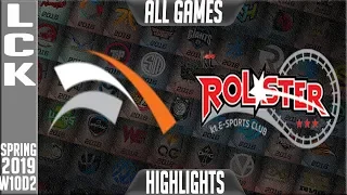 HLE vs KT Highlights ALL GAMES | LCK Spring 2019 Week 10 Day 2 | Hanwha Life Esports vs KT Rolster