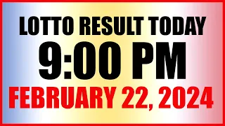 Lotto Result Today 9pm Draw February 22, 2024 Swertres Ez2 Pcso