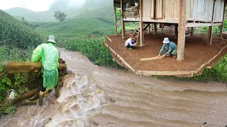 Saved the farm during a major flash flood, Repaired flooded houses | Live with nature