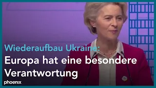 Ukraine-Geberkonferenz: Rede von Ursula von der Leyen am 04.07.22