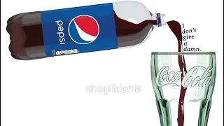 Pepsi in a coca-Cola glass 🤣