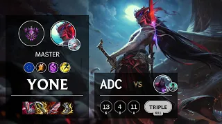 Yone ADC vs Varus - EUW Master Patch 11.8