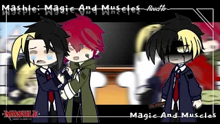 Mashle: Magic And Muscles react to // GCRV // Part 1/2 // Gacha club-Au