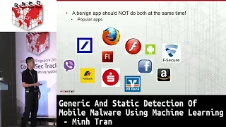 COMMSEC   Generic And Static Detection Of Mobile Malware Using ML   Minh Tran