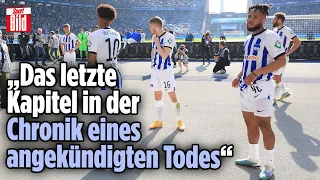 Hertha BSC am Boden: Abstieg besiegelt, Lizenz in Gefahr | Reif ist Live