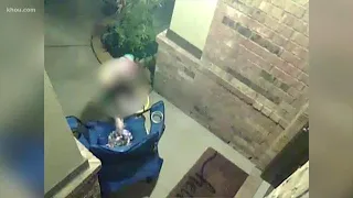 Caught on Camera: Thieves dump entire candy bowl on Halloween