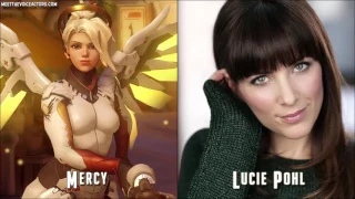 All 24 Overwatch Characters Voice Actors in Real Life! ( Updated Version 2017 )