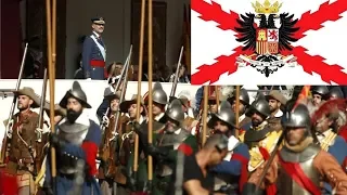 Los Tercios desfilando ante el Rey Felipe VI~Himno de los Tercios