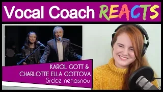 Vocal Coach reacts to Karel Gott & Charlotte Ella Gottová - Srdce nehasnou