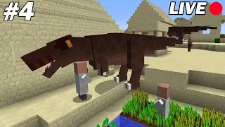 Des T-Rex attaquent le village ! Minecraft Dinosaures Ep4