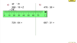 Písemné dělení dvojciferným číslem (388:18; dlouhý zápis),MM pro 5.roč., 1. díl, str. 43, cv. 1
