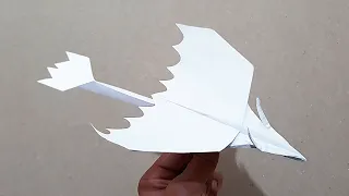 MAKING DRAGON AIRPLANE FROM PAPER - ( Dragon Paper Airplane )