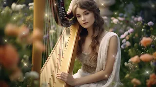 Celtic Harp Music 🌸 Heavenly Harp Instrumental 🌸 Relaxing Harp Background Music