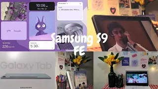 Samsung S9 Fe: Unboxing+accessorize+customize 🌸💖