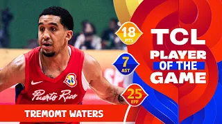 Tremont Waters (18 PTS) | TCL Player Of The Game | CHN vs PUR | FIBA Basketball World Cup 2023