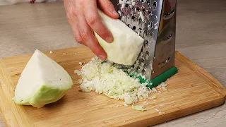 Cabbage on a grater and dinner is ready! It will turn your mind over!