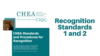 Recognition Standards 1& 2