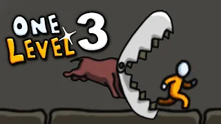 ПОБЕГ СТИКМАНА из ТЮРЬМЫ #4 ЗЛОЙ ПЁСЕЛЬ ХОЧЕТ меня СОЖРАТЬ в игре One Level 3: Stickman Jailbreak