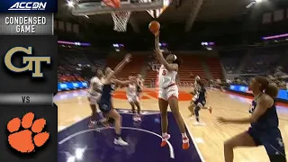 Georgia Tech vs. Clemson Condensed Game | 2021-22 ACC Women’s Basketball