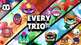 Every Trio in Brawl Stars! | Season 23 Update | Larry & Lawrie