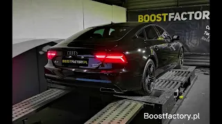 Audi A7 3.0tfsi dyno run Stage1 CREC boostfactory.pl