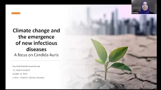 Climate Change and the Emergence of New Infectious Diseases - Grand Rounds - SJHH