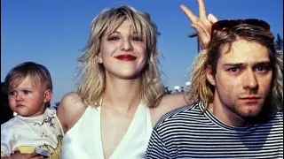 Kurt Cobain, Courtney Love & Frances Bean Cobain @ MTV Awards 1993 (Rare)