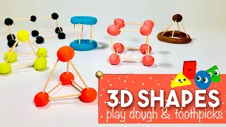 3-D SHAPES with PLAY DOUGH and TOOTHPICKS l Fine & Visual Motor Sensory Skills l OT Teletherapy