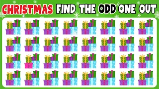 Find the Odd Emoji Out Christmas | Odd One Out Puzzle | Find the Odd Emoji Quizzes #ChristmasQuiz X3