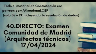 40.Supuesto práctico: Examen de la Comunidad de Madrid