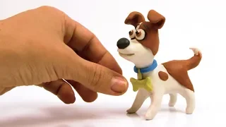 DibusYmas Dog Max 💕 Superhero Play Doh Stop motion cartoons