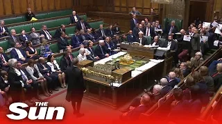 MPs stage protest in the Commons as official ceremony to suspend Parliament took place