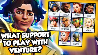 I played EVERY SUPPORT with Venture... here's what works | Overwatch 2 Venture