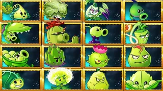 All GREEN BLUE Premium Plants Max Level Power-Up! in Plants vs Zombies 2