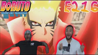 BARYON MODE LETS GO!! | BORUTO EPISODE 216 REACTION