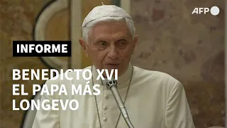 Benedicto XVI se convierte en el papa más anciano de la historia | AFP