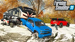 RESCUING CAMPERS STUCK IN BLIZZARD! ($100,000 SETUP) | FS22