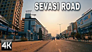 4K India Vadodara City // 4K HDR Drive Sevasi Road // Jigar Walk And Drive