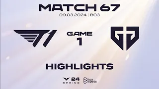 Highlights T1 vs GEN | Game 1 | Tuần 7 Ngày 4 | LCK Mùa Xuân 2024