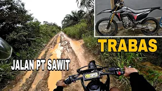 Offroad di jalan kebun sawit pake crf150L (Motovlog)