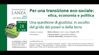 Webinar2 Una questione di giustizia: in ascolto del grido dei poveri e della terra - Relazioni