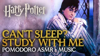 Relaxed Study Session HOGWARTS AT NIGHT 🏰🌌 Harry Potter Pomodoro Timer Hogwarts ASMR productivity