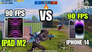 IPAD M2 vs IPHONE 14 PRO MAX TDM COMPARISON (PUBG MOBILE) IPAD VIEW ADVANTAGE? RECOIL, HIP-FIRE