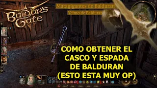 Baldur's Gate 3 Ubicación ESPADON y CASCO de BALDURAN (unos de los mejores legendarios)